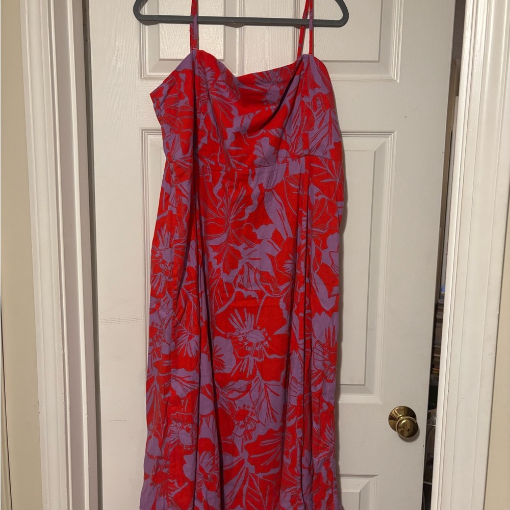 GAP  Red and Purple Floral Dress